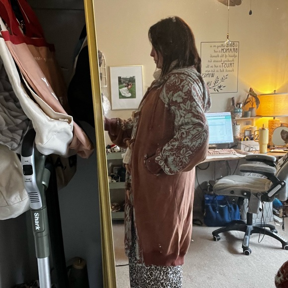 Free People last splash Rust and turquoise Patterned sweatshirt - Picture 8 of 10